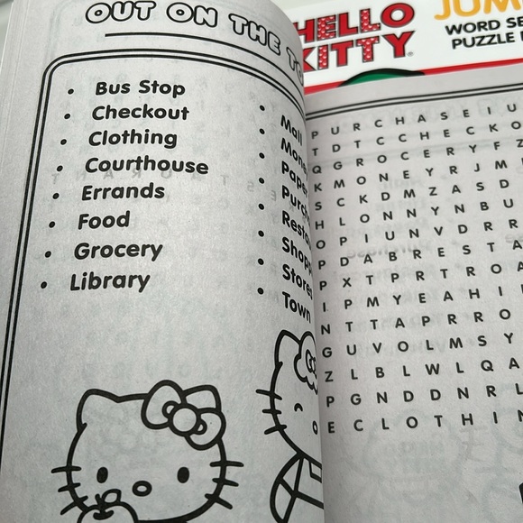 Hello Kitty Jumbo Word Search Puzzle Books 3 Count Bundle New - Picture 9 of 10